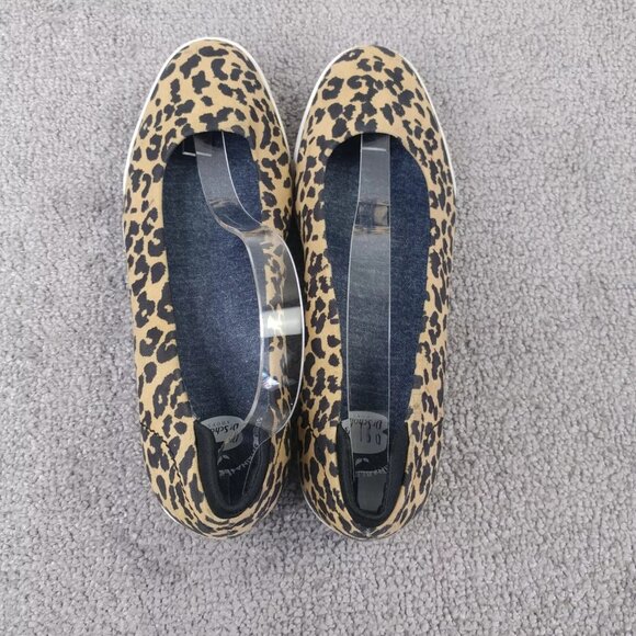 Dr. Scholl's Shoes Rise Shine Womens 8.5 Ballet Flats Slip On Animal Print Tan - Picture 5 of 10